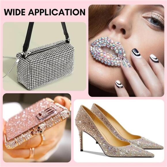 Nail Rhinestone Glue Kit: 15ml Strong Gems Adhesive Gel with 3360pcs 24 - Picture 7 of 16